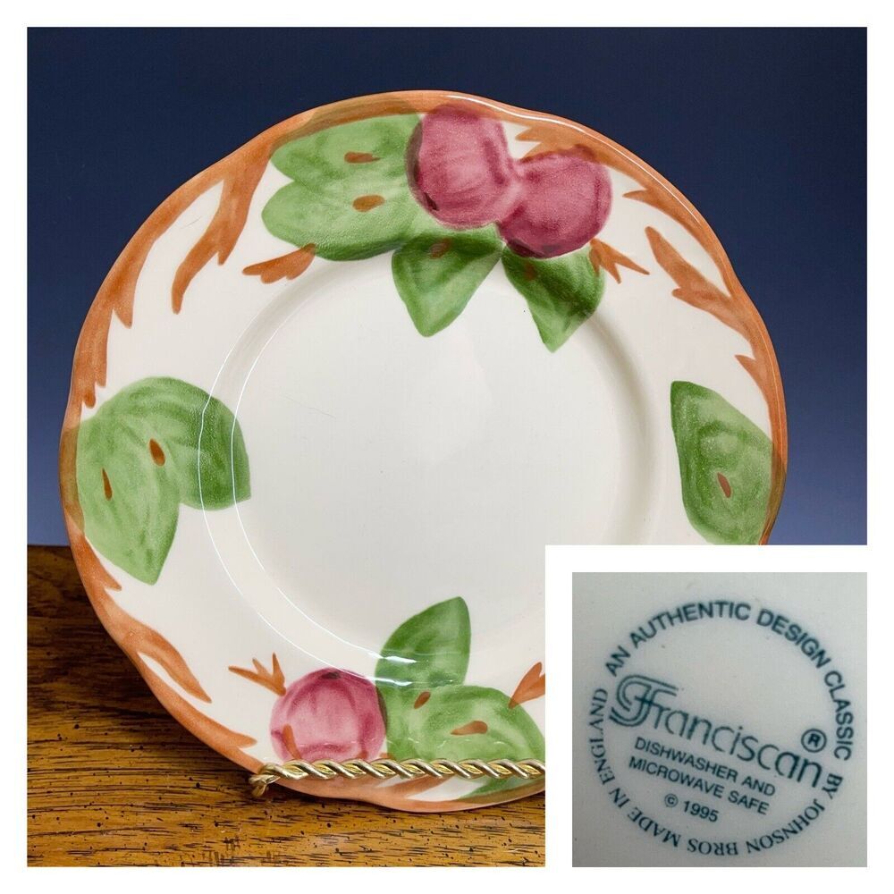 Franciscan Johnson‎ Bros 1995 ENGLAND Apple Salad Plate 7.5” Luncheon